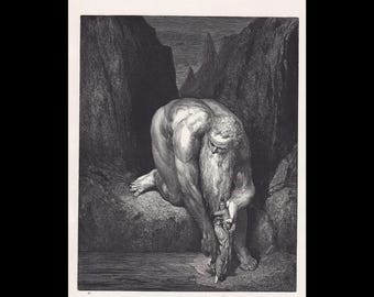 1870年 ギュスターヴ・ドレ 版画 - 「第五天国へ昇るベアトリーチェと