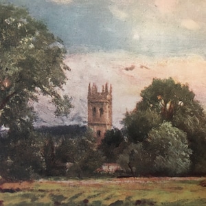 1903 OXFORD - MAGDALEN COLLEGE Tower, Oxford University - John Fulleylove - Antique Oxford Print - 120 Years Old