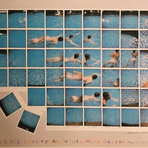 Vintage 1987 DAVID HOCKNEY Druck - Ten California Photographers 1983, Ausstellungsposter - Hockney Wall Art - 26 x 36 cm