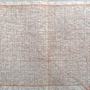 1903 Große IOWA KARTE - Landkarte der US Bundesstaaten - Amerika Landkarte - amerikanische Kartographie - Landkarte Wandkunst - 120 Jahre alt