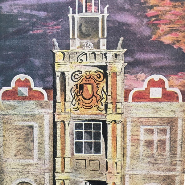 1963 'Hatfield House" by S. John Woods 1950 - London Transport Poster - London Underground Art -  60 Years Old - 6.75 x 9 Inches