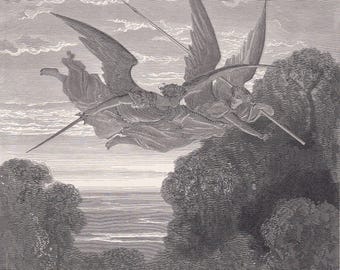 1870 GUSTAVE DORE Print - 