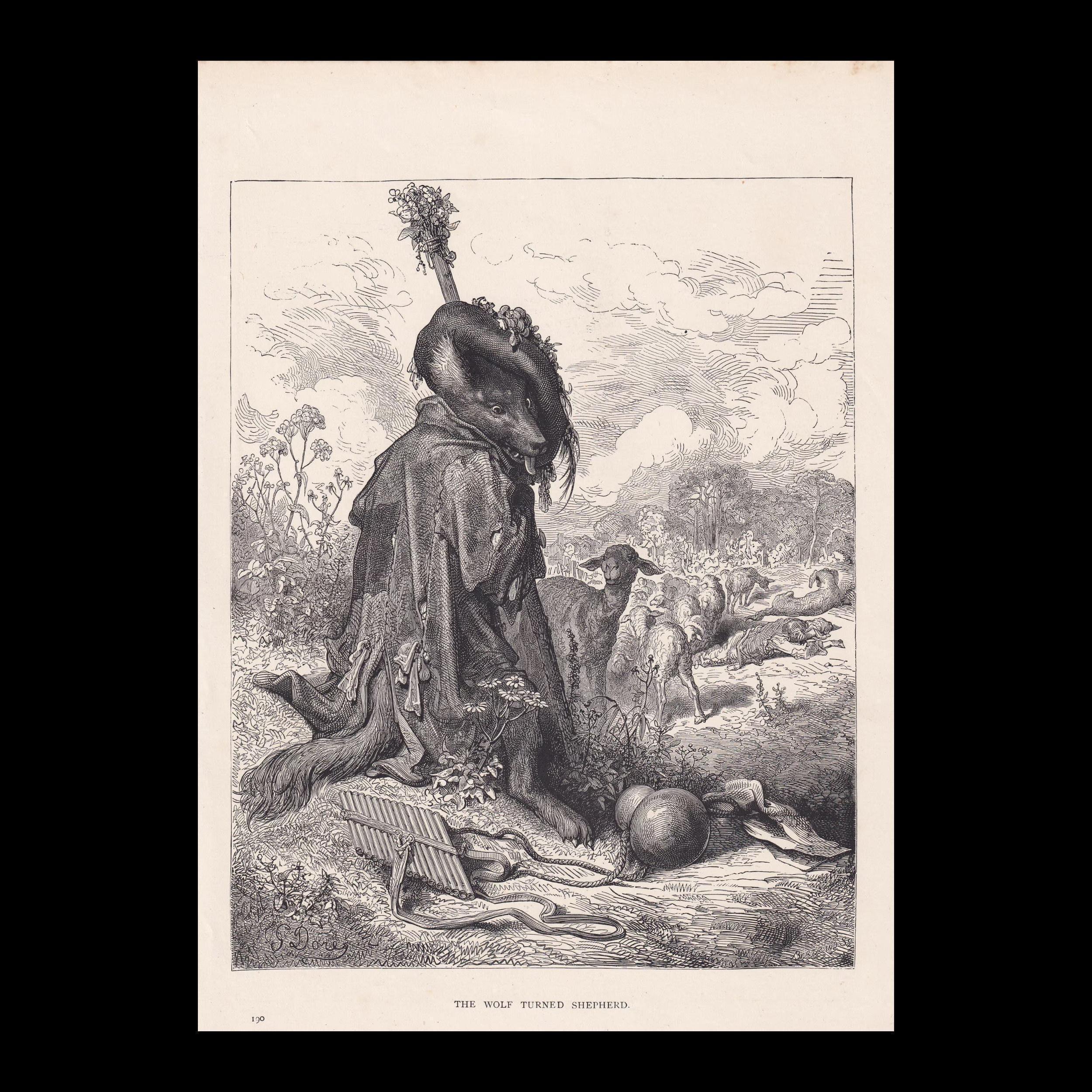 1870 GUSTAVE DORE Print - 