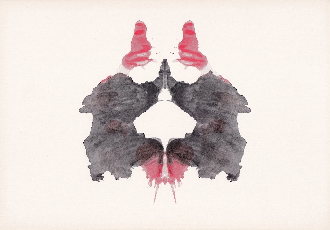 1948 RORSCHACH INKBLOT TEST Card - Inkblot Test Print - Psychology Wall ...