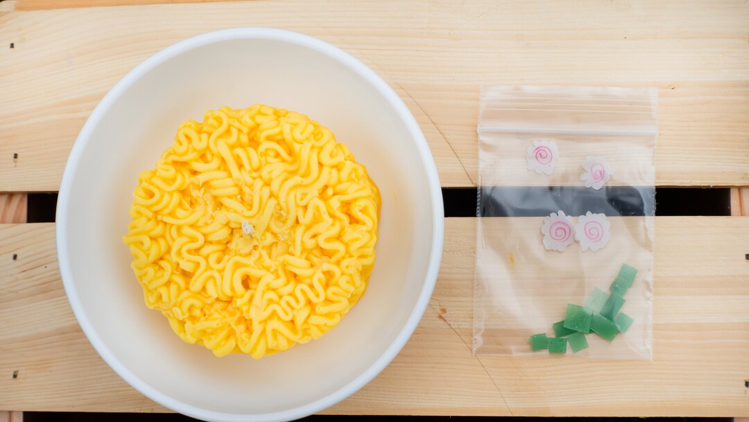 Instant Noodles Candle with Ingredients Wax Pack Etsy