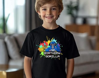 Birthday Gorilla Tag Youth T-shirt