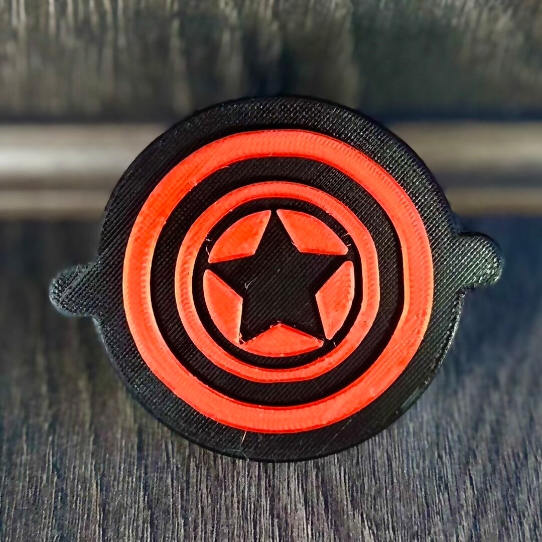 Avengers Item 5 Captain America Logo Two Tone Colours Etsy