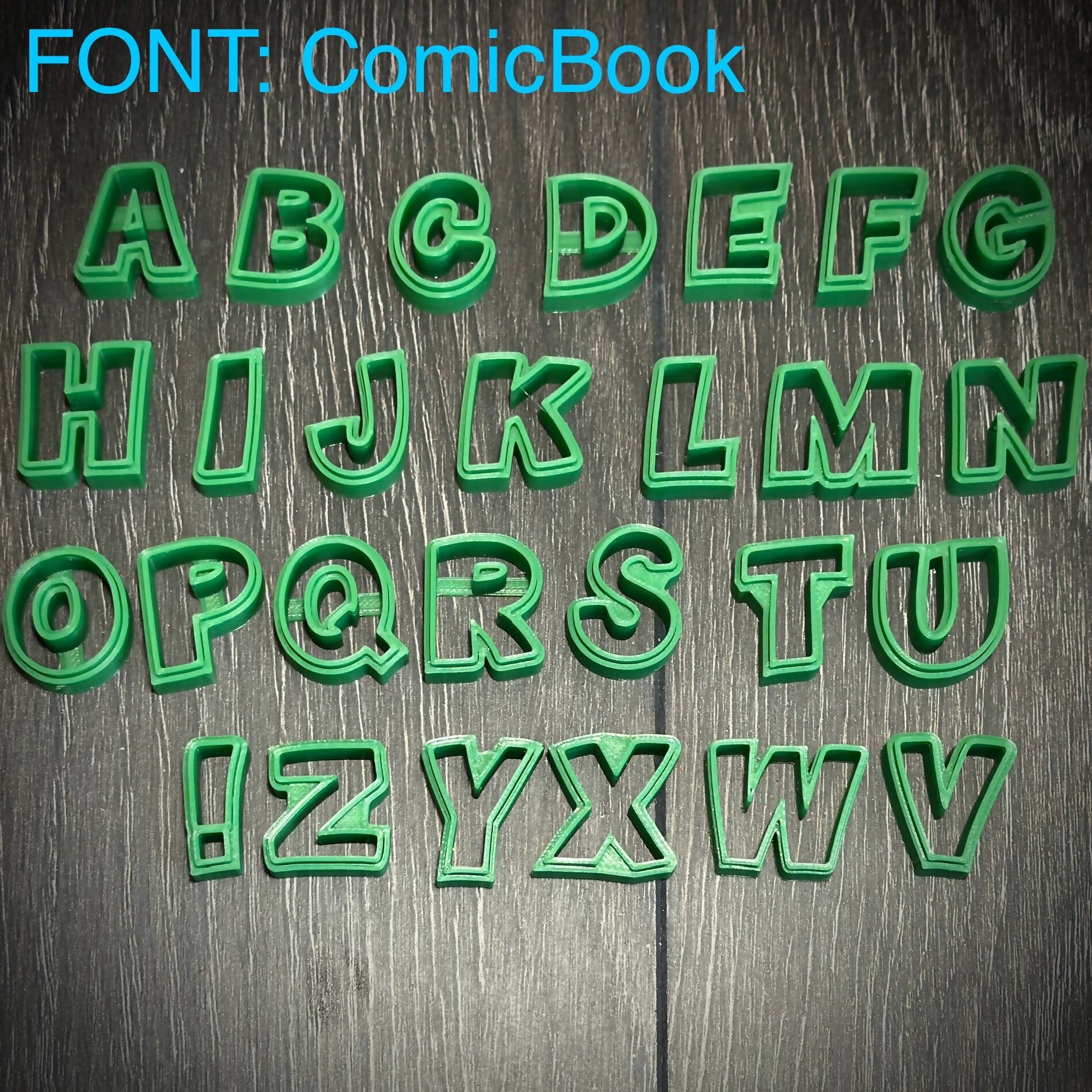 Font Disney Comic and Minecraft Font Cookie Cutters Same Day Print - Etsy