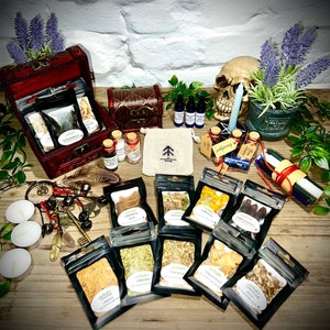 Medium Witch Starter Kit WITH 100 SPELLS 64 items beginners set of wicca and witchcraft items free uk postage plus free gift image 5