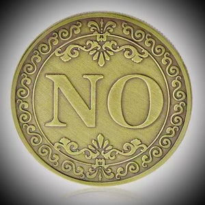 Gold Yes/No Lucky Divination Coin Future Prediction FREE UK POSTAGE Free Gift image 3