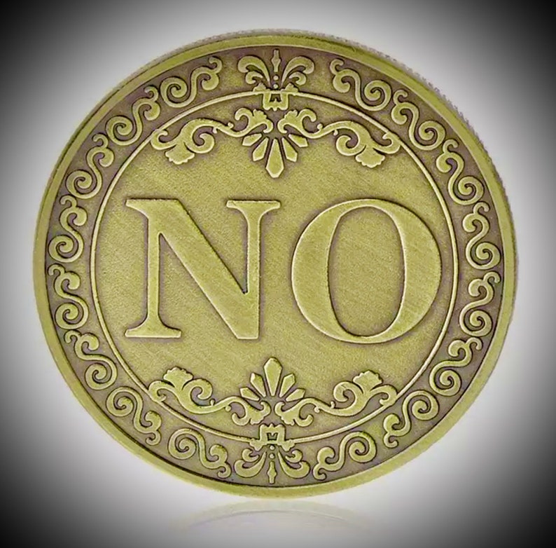 Gold Yes/No Lucky Divination Coin Future Prediction FREE UK POSTAGE Free Gift image 3