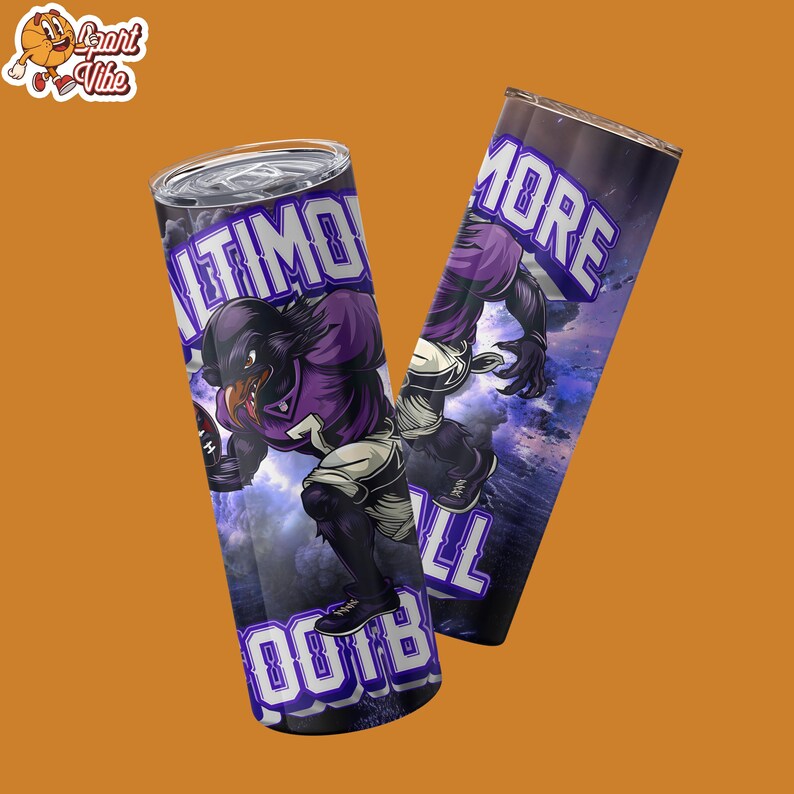 Baltimore Tumbler Wrap PNG Digital Download, American Football Team