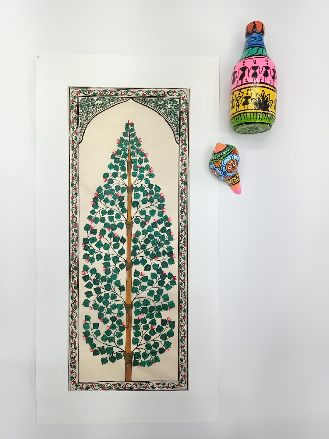 Inida Odisha Tree of Life/handpainting/odisha Painting/gift Item/art ...