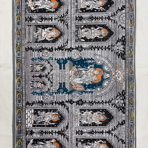 Radha Krishna pattachitra painting Odisha/wall hanging pattachitra art hand paintings. Size :- 24x40 inches