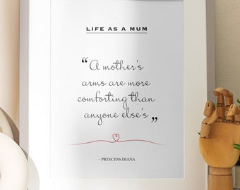 Life As A Mum. A mother's arms - Digital download / print at home