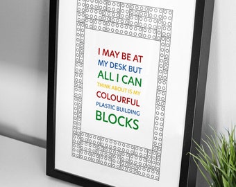 I may be at my desk, Digital download, A4 Print, Poster