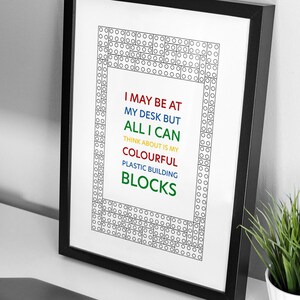 I may be at my desk, Digital download, A4 Print, Poster