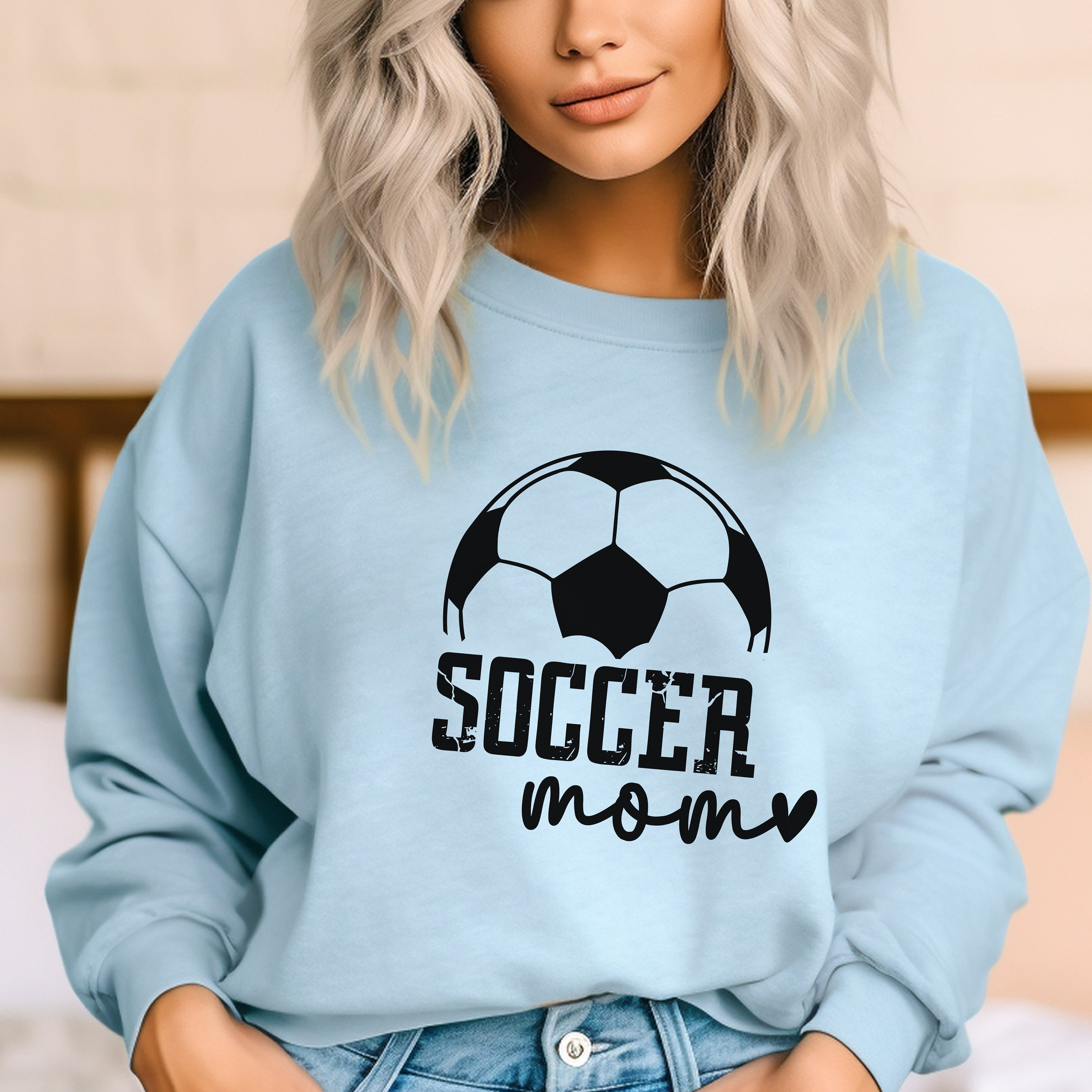 Soccer Mom Sweatshirt With Number Soccer Mom Hoodie Personalized Soccer