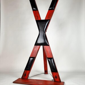 Restraint Device Wooden Andrew's Cross X-Frame Bondage Gear Kink Furniture Adult Bedroom Intimacy Play Mature Gift Adult Furniture