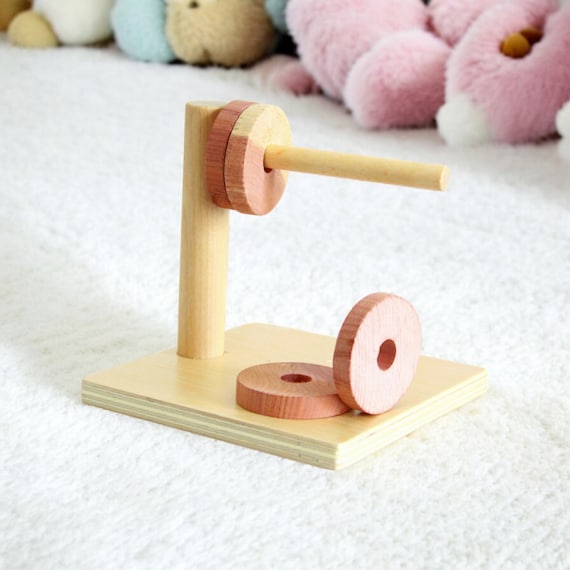 Juguete de madera Montessori Apilamiento horizontal juguetes