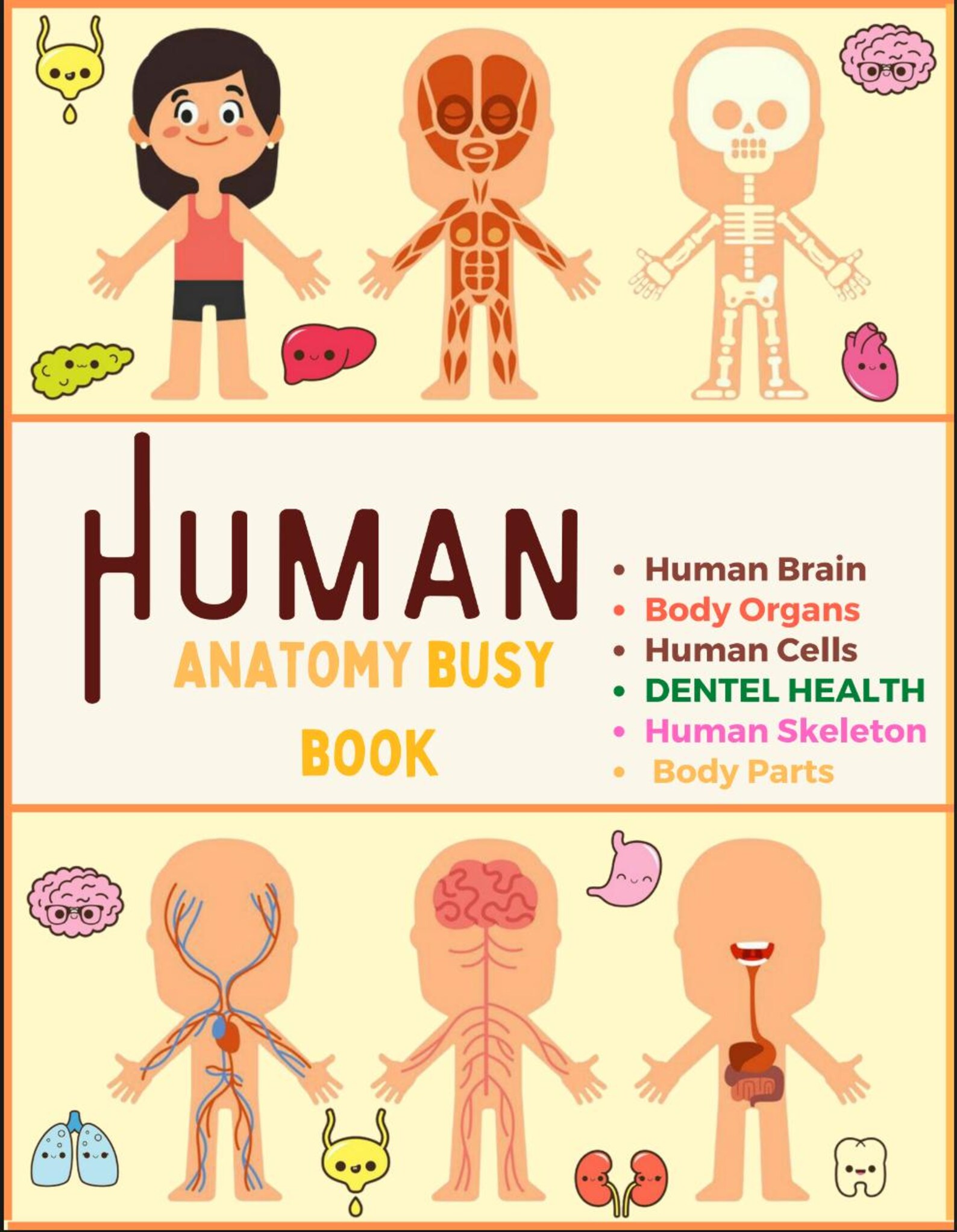 ADHD Human Anatomy Busy Book for Kids Body Parts & Skeleton Activities ...