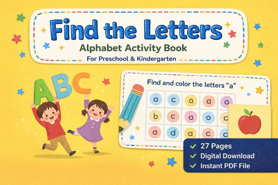 Find the Letter Activity | Preschool & Kindergarten Alphabet Search ...
