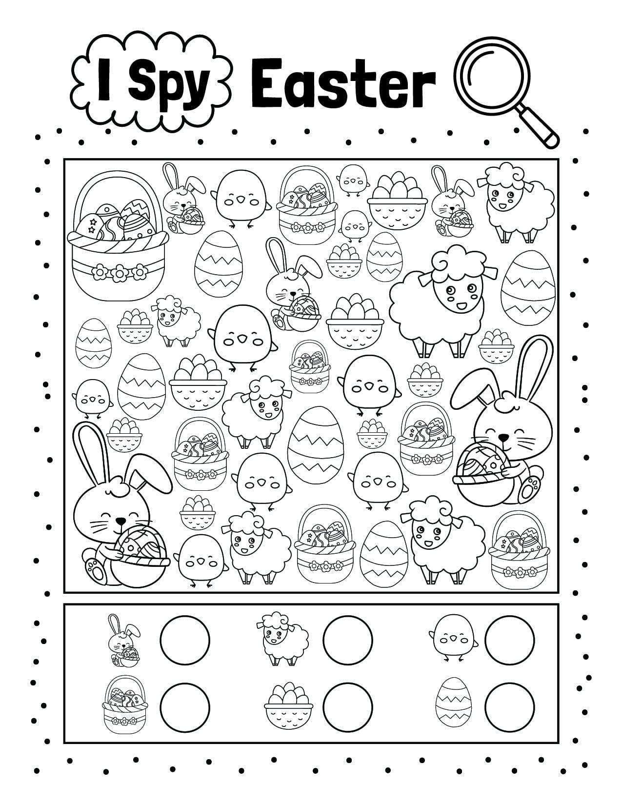 I Spy Easter Printable Activity: Seek and Find Game for Kids (PDF ...