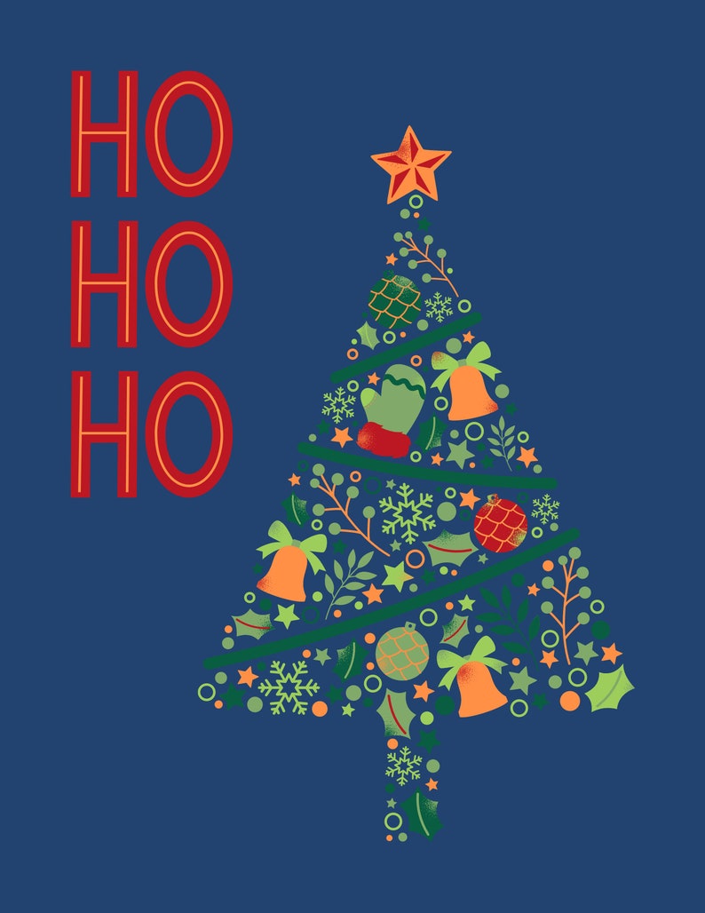 7 Christmas Cards Etsy Christmas Card Etsy