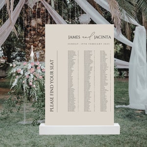 Wedding Welcome Sign Seating Chart, Entrance Sign, Printed Wedding Sign, Engagement Sign, Personalised I Printed and Delivered