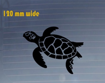 Turtle Vinyl Decal, Water Resistant Car Sticker