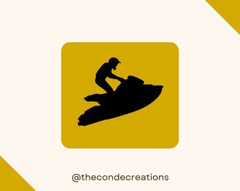 Naklejka na skuter wodny. Naklejka winylowa na samochód. Trwała, odporna na zarysowania, wodoodporna