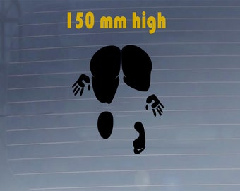Woman Silhouette Vinyl Decal - Car Bumper Sticker