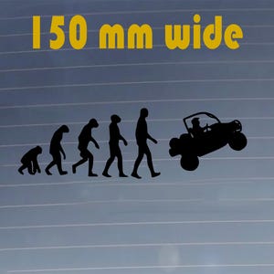 Quad Evolution Sticker. Car Vinyl Decal. Durable, Scratchproof, Water Resistant