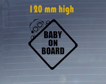 Baby Minion On Board Sticker. Car Vinyl Decal. Durable, Scratchproof, Water Resistant