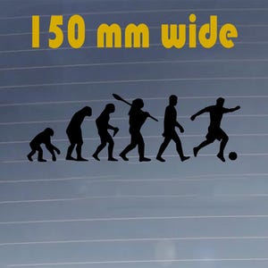 Football Evolution Vinyl Decal: Durable Car Sticker
