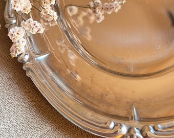 ヴィンテージ MCM ステンレススチール サービングトレイ/プラッター