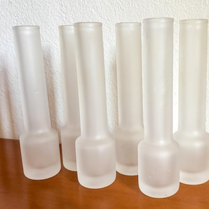 Vintage Italian limoncello service Set of 6 glasses frosted liqueur glasses, barware Housewarming gift Restaurant glassware Alcohol service