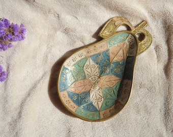 Vintage Schmuck Gold Tablett aus Messing Florentiner dekoratives Tablett Vintage Messing Tablett Antikes Display Tablett Einweihungsparty Geschenk Muttertagsgeschenk
