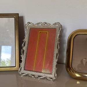 Variety of vintage frames Italian brass frames Silver metal ornate frame Standing frame Photoframes with glass Home decor Vanity table decor