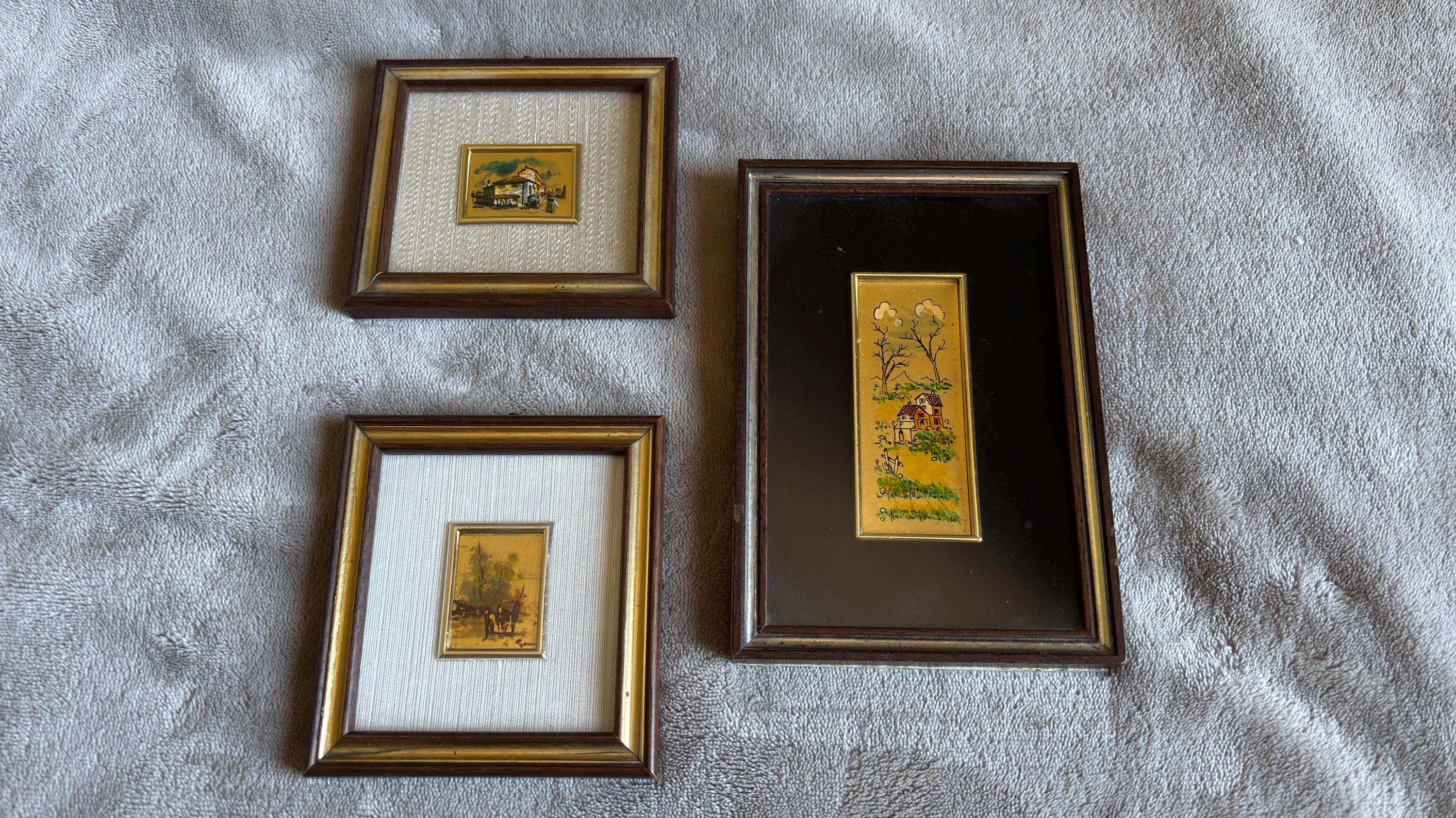 もらって嬉しい出産祝い 23kt gold 日本 Etsy - art leaf 絵画