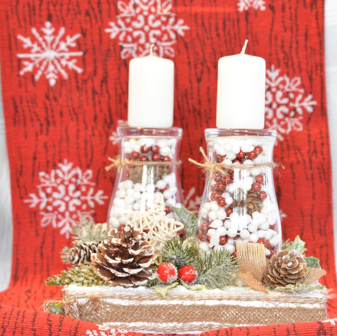 Exclusive Handmade Christmas Candles Holder Etsy