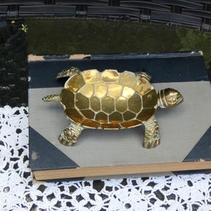 Brass Turtle Trinket Dish