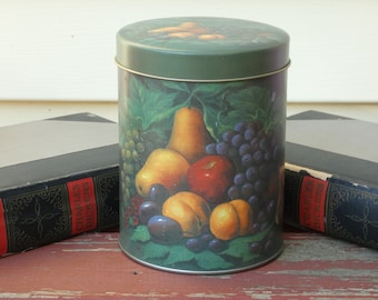Tin Canister Fruit Decor