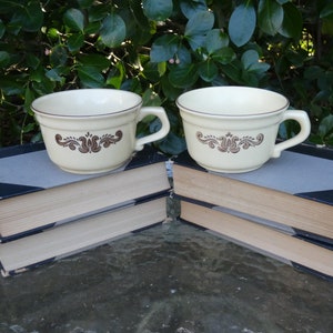 Pfaltzgraff Village Flat Cup Set of 2 No Saucers