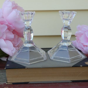 Glass Taper Candle Holders