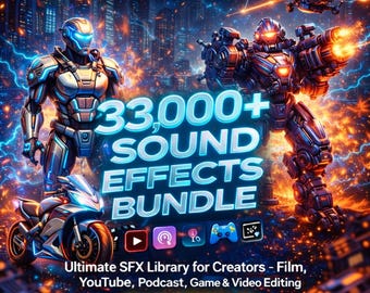 33,000+ Sound Effects Bundle, Ultimate SFX Library for Film,youtube ...