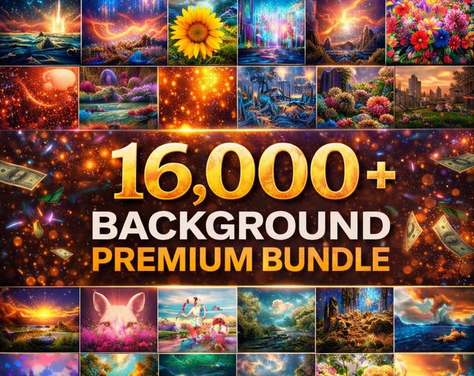 16,000+ Background Mega Bundle, Aesthetic Abstract, Nature and Creative ...