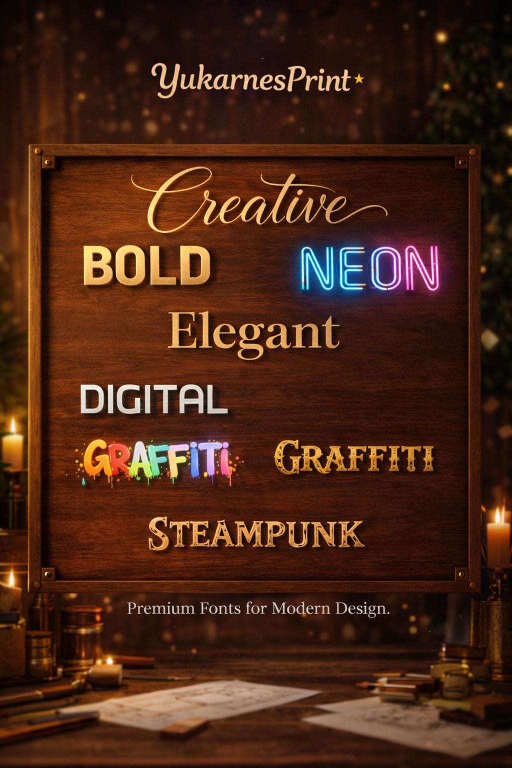 Graphics Font Pack 280,000+ Premium Font Bundle, Typography Pack , Script, Serif, Sans ...