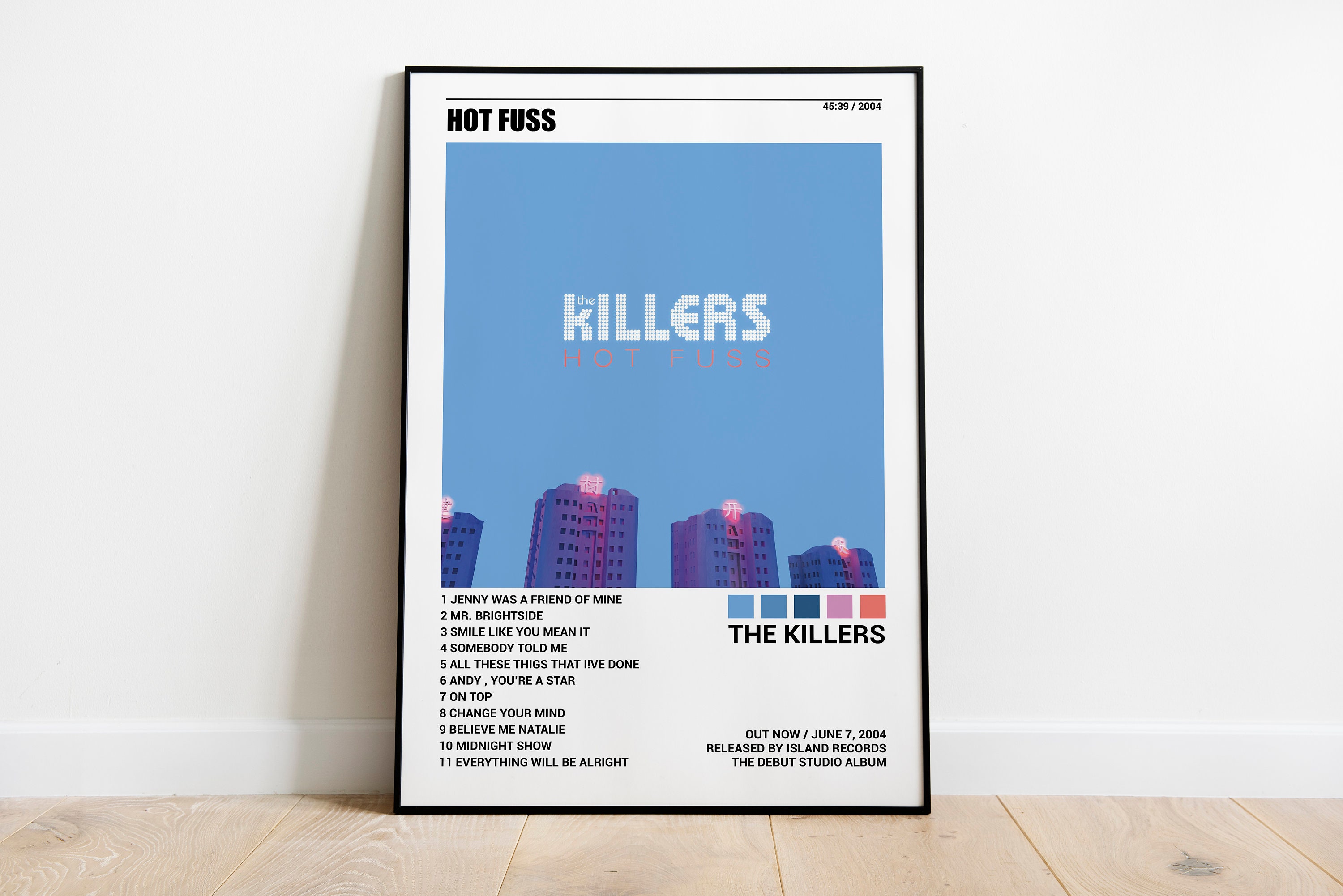 The Killers Hot Fuss Music Album Cover Poster Singer Music Star Canvas Photo Art Poster Print