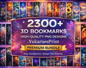 2300+ bokmärkes-megapaket, premiumbokmärken i PNG-format, blommor, katt och hund, fantasiskog, djur, specialpaket, digital nedladdning